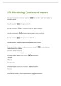 UTA Microbiology Question and answers 