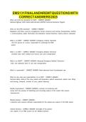 EMS 131 FINAL AND NREMT QUESTIONS WITH CORRECT ANSWERS
