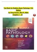 TEST BANK For Robbins & Kumar Basic Pathology&comma; 11th Edition by Vinay Kumar&comma; Abul K&period; Abba&comma; Verified Chapters 1 - 24&comma; Complete Newest Version