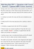 Med-Surg Hesi PN&ast;&plus;&plus; Questions with Correct  Answers &vert; Updated &lpar;100&percnt; Correct Answers&rpar;