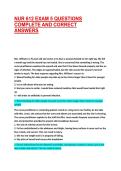 NUR 612 EXAM 5 QUESTIONS COMPLETE AND CORRECT ANSWERS
