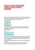 NUR 612  EXAM 2 QUESTIONS COMPLETE AND CORRECT ANSWERS