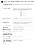Electrical Testing Technician Certification &sol; Levels&comma; Content & Standards &sol; Study Guide & Test Bank &sol; Score 100&percnt; &sol; 2025 Update