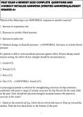 PEAT EXAM 4 NEWEST 2025 COMPLETE  QUESTIONS AND CORRECT DETAILED ANSWERS &lpar;VERIFIED ANSWERS&rpar;&vert;ALREADY GRADED A&plus;