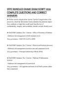 SFPC BUNDLED EXAMS EXAM SCRIPT 2026 COMPLETE QUESTIONS AND CORRECT ANSWERS