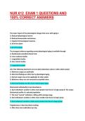 NUR 612  EXAM 1 QUESTIONS AND 100&percnt; CORRECT ANSWERS