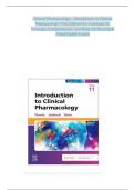 Clinical Pharmacology &ndash; Introduction to Clinical Pharmacology &lpar;11th Edition&rpar; by Constance G&period; Visovsky&comma; Comprehensive Test Bank for Nursing & Allied Health Exams