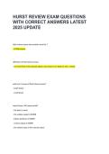 HURST Review Exam Questions with Correct Answers &vert; Latest 2025 Update Verified Q&A