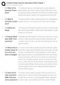 Certified Global Sanction Specialist &sol; CGSS Chapter 1 Study Guide &sol; Test Bank & Exam Prep &sol; Score 100&percnt; &sol; 2025 Update