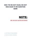 HESI 799 RN Exit Exam &vert; RN Exit HESI Exam V5 Bank &ndash; Converted Verified Q&A 2025&ndash;2026