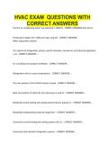 HVAC EXAM QUESTIONS WITH CORRECT ANSWERS&period;