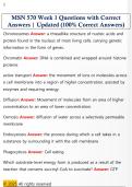 MSN 570 Week 1 Questions with Correct  Answers &vert; Updated &lpar;100&percnt; Correct Answers&rpar; 