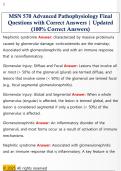 MSN 570 Advanced Pathophysiology Final  Questions with Correct Answers &vert; Updated  &lpar;100&percnt; Correct Answers&rpar; 