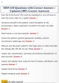 MSN 610 Questions with Correct Answers &vert;  Updated &lpar;100&percnt; Correct Answers&rpar; 
