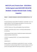 NACE CIP Level 2 Practice Exam - 2026 Edition &vert; Verified Against Latest NACE&sol;SSPC&sol;ISO&sol;ASTM Standards &vert; Complete Rationale Guide &vert; Coating Inspection