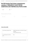 Bio 253 Hondros Test 2 Exam comprehensive questions &vert; FREQUENTLY MOST TESTED QUESTIONS AND VERIFIED SOLUTIONS &commat; 2026