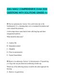 ZUKU NAVLE COMPREHENSIVE EXAM 2026 QUESTIONS WITH SOLUTIONS GRADED A&plus;