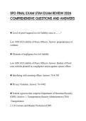 SFO FINAL EXAM UTAH EXAM REVIEW 2026 COMPREHENSIVE QUESTIONS AND ANSWERS