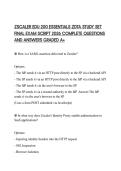 ZSCALER EDU 200 ESSENTIALS ZDTA STUDY SET FINAL EXAM SCRIPT 2026 COMPLETE QUESTIONS AND ANSWERS GRADED A&plus;
