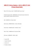 AMS 271&comma; Recip&period; Engines - Unit 2&comma; AMS 271 Unit 2 Exam Study Guide 