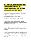 SANS FOR578 GIAC GCTI CERTIFICATION EXAM 2026 EXAMINATION TEST COMPLETE QUESTIONS AND VERIFIED ANSWERS GUARANTEED TO PASS