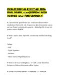 ZSCALER EDU 200 ESSENTIALS ZDTA FINAL PAPER 2026 QUESTIONS WITH VERIFIED SOLUTIONS GRADED A&plus;