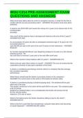 WGU C214 PRE-ASSESSMENT EXAM QUESTIONS AND ANSWERS