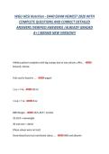 WGU HESI Nutrition - D440 EXAM NEWEST 2026 WITH  COMPLETE QUESTIONS AND CORRECT DETAILED  ANSWERS &lpar;VERIFIED ANSWERS&rpar; &vert;ALREADY GRADED  A&plus;&vert;&vert;BRAND NEW VERSION&excl;&excl;