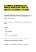 ZSCALER EDU 200 ESSENTIALS ZDTA EXAMINATION TEST 2026 COMPLETE QUESTIONS AND CORRECT SOLUTIONS