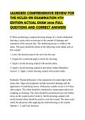 SAUNDERS COMPREHENSIVE REVIEW FOR THE NCLEX-RN EXAMINATION 9TH EDITION ACTUAL EXAM 2026 FULL QUESTIONS AND CORRECT ANSWERS