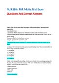 NUR 509 - FNP Adults Final Exam Questions And Correct Answers 