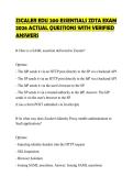 ZSCALER EDU 200 ESSENTIALS ZDTA EXAM 2026 ACTUAL QUESTIONS WITH VERIFIED ANSWERS