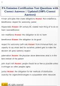 PA Emission Certification Test Questions with  Correct Answers &vert; Updated &lpar;100&percnt; Correct  Answers&rpar;