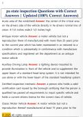 pa state inspection Questions with Correct  Answers &vert; Updated &lpar;100&percnt; Correct Answers&rpar; 
