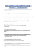 EPIC NURSE EXAM QUESTIONS WITH CORRECT ANSWERS