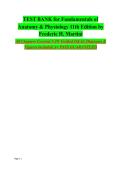 Fundamentals of Anatomy & Physiology&comma; 11th Edition&comma; by Frederic H&period; Martini&comma; 2026&ndash;2027 &ndash; Complete Test Bank with Exam-Style Questions and Verified Answers