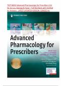 Test Bank for Advanced Pharmacology for Prescribers 1st Edition Luu&comma; Kayingo&comma; and Hass &vert; All Chapters&comma; Latest Updated Version &comma; Already Graded A&plus;