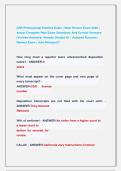 CSR Professional Practice Exam &vert; Most Recent Exam 2026 &vert;  Actual Complete Real Exam Questions And Correct Answers    &lpar;Verified Answers&rpar; Already Graded A&plus; &vert; Assured Success &vert;  Newest Exam &vert; Just Released&excl;&excl;
