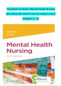 Test Bank for Neeb&rsquo;s Mental Health Nursing 6th Edition &ndash; Linda M&period; Gorman & Robynn Anwar &vert; 100&percnt; Guaranteed Pass &vert; Latest Update 2026
