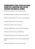 SCRIBEAMERICA FINAL EXAM 2026 EXAM PAPER FULL QUESTIONS AND SOLVED ANSWERS FOR MEDICAL SCRIBES