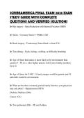 SCRIBEAMERICA FINAL EXAM 2026 EXAM STUDY GUIDE WITH COMPLETE QUESTIONS AND VERIFIED SOLUTIONS