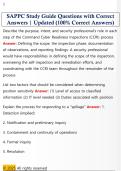 SAPPC Study Guide Questions with Correct  Answers &vert; Updated &lpar;100&percnt; Correct Answers&rpar; 