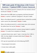 SBB study guide &num;2 Questions with Correct  Answers &vert; Updated &lpar;100&percnt; Correct Answers&rpar;