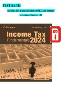 Test Bank For Income Tax Fundamentals 2024 42nd Edition by Gerald Whittenburg &lpar;Author&rpar;&comma; Steven Gill &lpar;Author&rpar; &lpar;Answer key at the end of ach chapter&rpar; &lpar;All Chapters Covered&rpar; &lpar;Graded A&plus;&rpar;