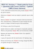 SPCE 611&semi; Sections 1 -2 Study guide for Exam  1&period; Questions with Correct Answers &vert; Updated  &lpar;100&percnt; Correct Answers&rpar; 