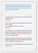 Fundamental exam 3 final Exam &vert; Most Recent Exam 2026 &vert;  Actual Complete Real Exam Questions And Correct Answers  &lpar;Verified Answers&rpar; Already Graded A&plus; &vert; Assured Success  &vert;  Newest Exam &vert; Just Released&excl;&excl; 