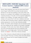 SP&emacr;D SAPPC&colon; INDUSEC Questions with  Correct Answers &vert; Updated &lpar;100&percnt; Correct  Answers&rpar;