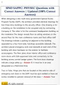SP&emacr;D SAPPC&colon; PHYSEC Questions with  Correct Answers &vert; Updated &lpar;100&percnt; Correct  Answers&rpar;