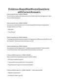 Evidence-Based Healthcare Questions with Correct Answers