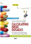 COMPLETE Elaborated Test Bank for Calculating Drug Dosages An Interactive Approach to Learning Nursing Math 3rd Edition Sandra Luz Martinez de Castillo Maryanne Werner-McCullough 2026&sol;2027